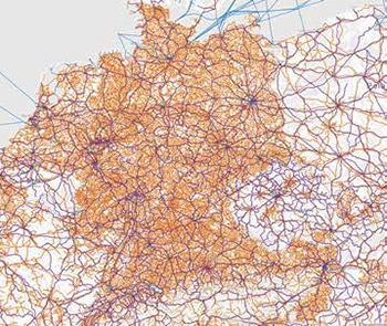 Germany route map