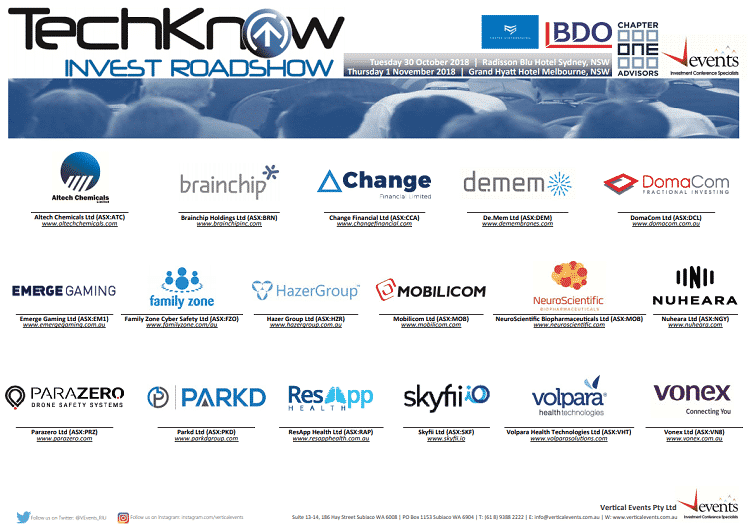 TechKnow Invest Roadshow 2018